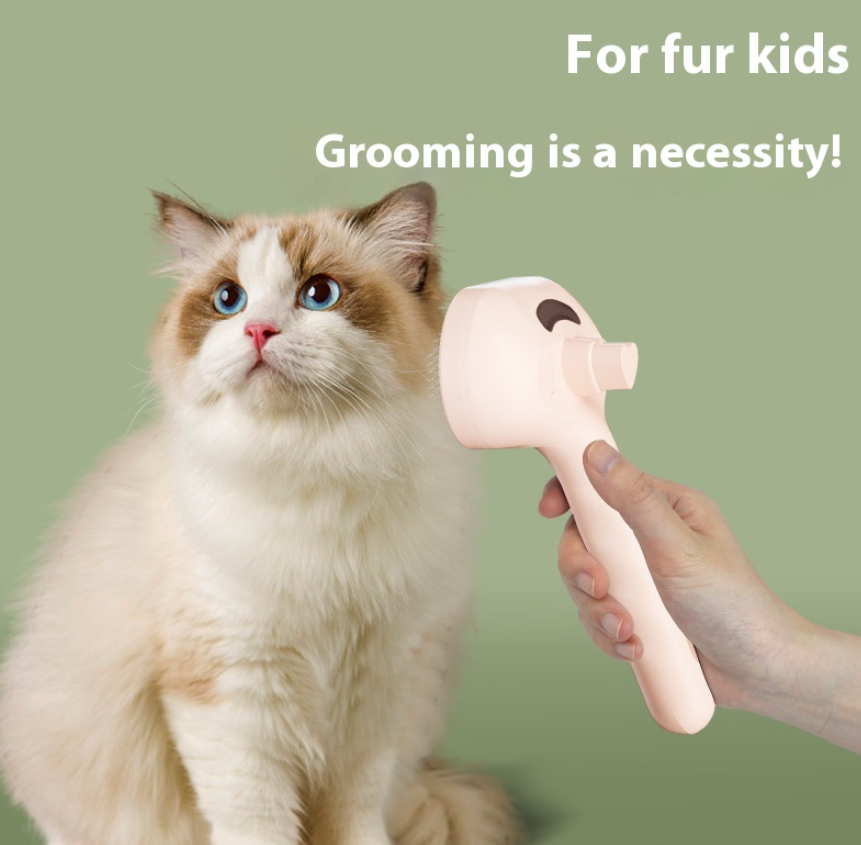 PurrSteam™ 3-in-1 Steaming Pet Brush